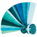 Lava Batik Solids - Lagoon 2.5" Strips Primary Image
