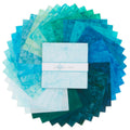 Lava Batik Solids - Lagoon Charm Pack