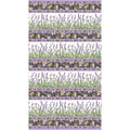 Lavender Market 3 - Border Stripe Black Multi Yardage