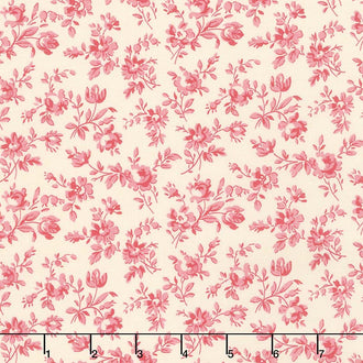 Le Beau Papillon - Marpesia Pearl Faded Red Yardage