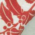 Let It Sparkle - Holly Berry Radiant Silver Sage with Red Glitter Yardage