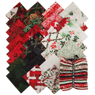 Let It Sparkle with Red Glitter Fat Quarter Bundle
