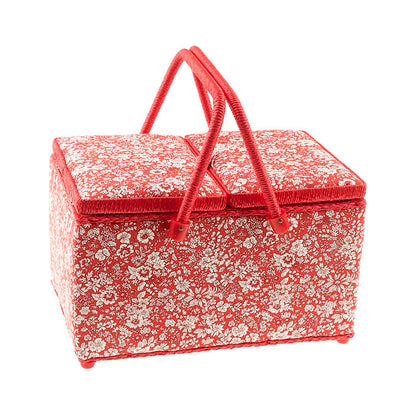 Liberty Sewing Basket - Emily Silhouette Flower