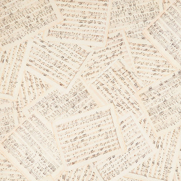 Library of Rarities Wide - Music Antique 108" Wide Backing