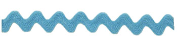 Light Blue Ric Rac Large (3/4" Poly)