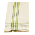 Lime Green Stripe Plain Weave Tea Towel