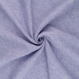 Limerick Linen Yarn Dyed - Tiny Checks Royal Yardage