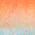 Lipstick Cowgirl - Ombre Paint Splatter Orange Aqua Yardage