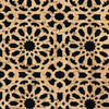 Lite Black Mandala Cork Fabric - 1/2 Yard Cut