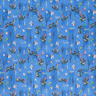 Little Brier Rose - Dragon Midnight Metallic Yardage