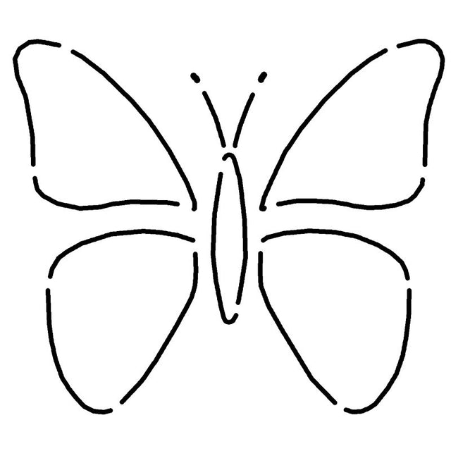 Butterfly Stencils - Outline of Butterfly, Applique