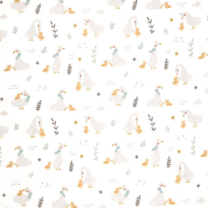 Little Ducklings - Duckling White Double Gauze Yardage