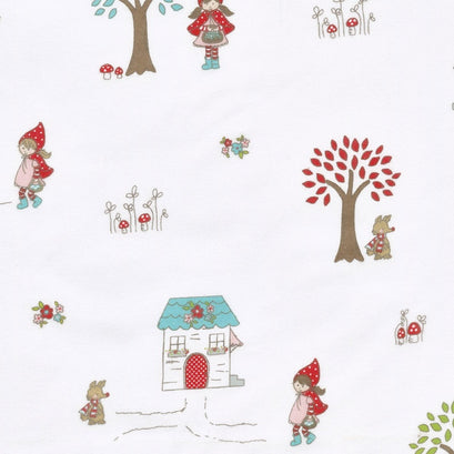 Little Red Riding Hood - Main White Flannel Yardage