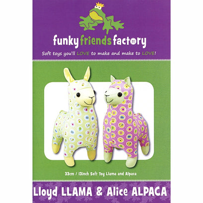 Lloyd Llama & Alice Alpaca Funky Friends Factory Pattern