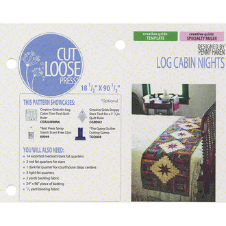 Log Cabin Nights Bed Runner Pattern