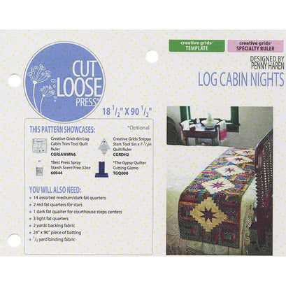 Log Cabin Nights Bed Runner Pattern