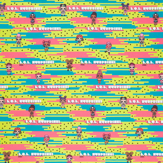 L.O.L. Surprise Totally Awesome - Dolls Lime Yardage
