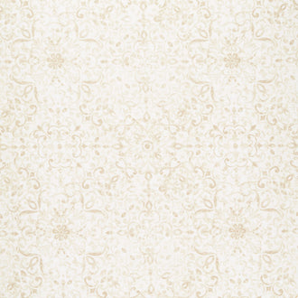 London Blues - Cream Floral Tile Pattern Yardage