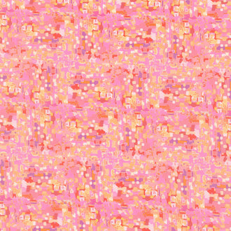 Loose Leaf - Pixel Sunset Digitally Printed Yardage