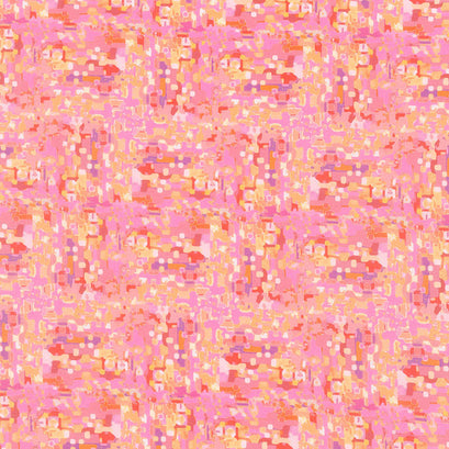 Loose Leaf - Pixel Sunset Digitally Printed Yardage
