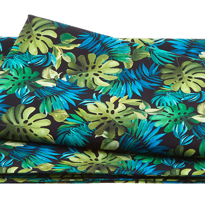 Lost in Paradise - Lavish Leaves Black 2 Yard Cut