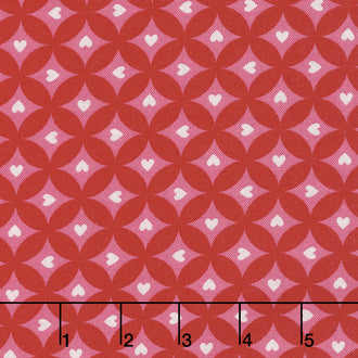 Love Grows - Circles of Love Playful Pink Yardage