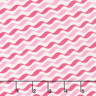 Love Grows - Romantic Ribbon Passion Pink Yardage