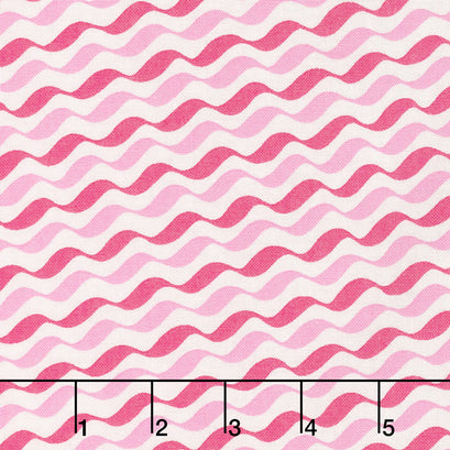 Love Grows - Romantic Ribbon Passion Pink Yardage