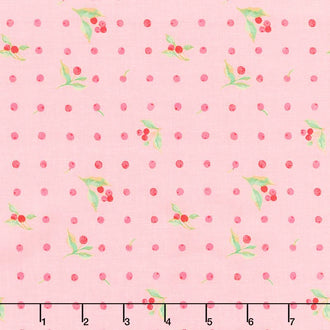 Love Letters - Flower Dot Rose Yardage