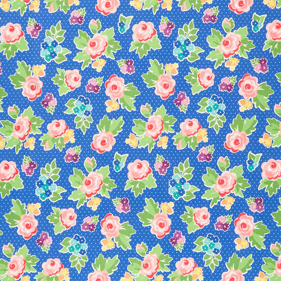 Love Lily - Rosey Blueberry Yardage