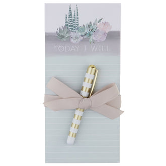 Lovely Garden Cactus Magnetic Listpad with Pen