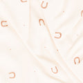 Lucky Charms - Horseshoe Beige Metallic Yardage