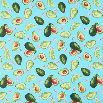 Lucy June - Avocados in Aqua Yardage