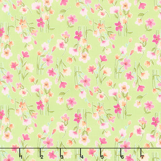 Lucy June - Stems Lime Yardage