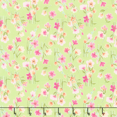 Lucy June - Stems Lime Yardage