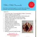 Machine Embroidered Fold'n Stitch Ornaments CD Pattern Alternative View #1