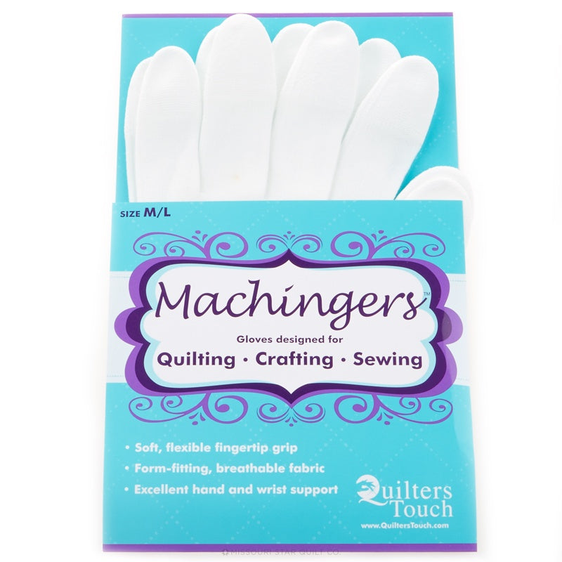 2 Pairs Quilting Gloves for Free-Motion Quilting Machine Quilters Gloves  Lightweight Nylon Sewing Gloves for Knitting Crafting