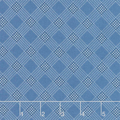 Mackinac Island - Plaid Medium Blue Yardage