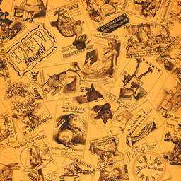 Mad Masquerade - Card Toss Orange Yardage