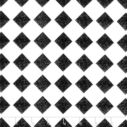 Mad Masquerade - Check Mate Black Yardage