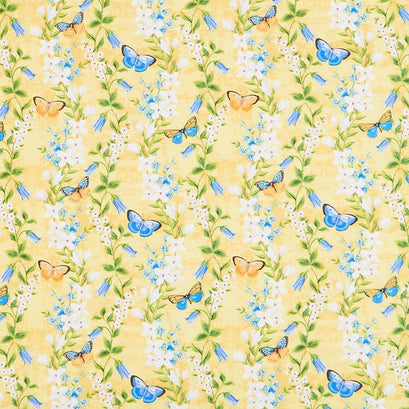 Madison - Floral Trails Yellow Yardage