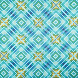 Madison One - Intersection Blue Digitally Printed Yardage