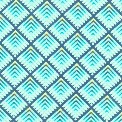 Madison One - Rectrix Large Blue Digitally Printed Yardage