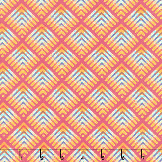 Madison One - Rectrix Red Digitally Printed Yardage