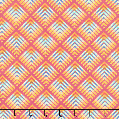 Madison One - Rectrix Red Digitally Printed Yardage