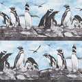 Magdalena - Penguin Stripe Multi Yardage
