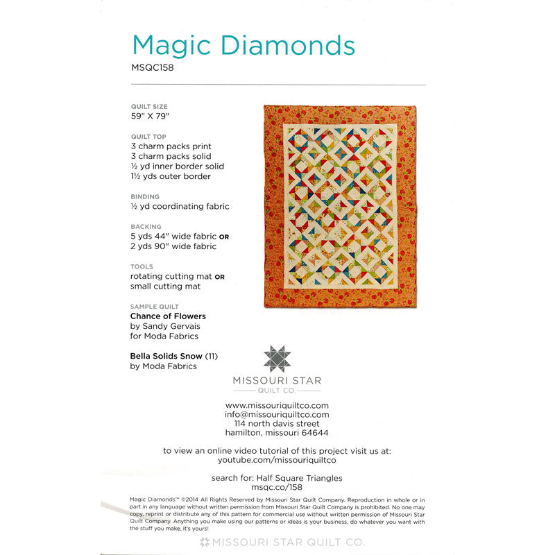 Magic Diamonds Quilt Pattern by Missouri Star | Missouri Star Quilt Co