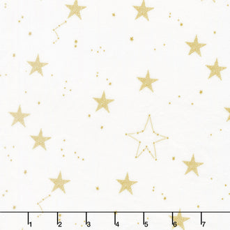 Magic - Lucky Stars White Minky Yardage
