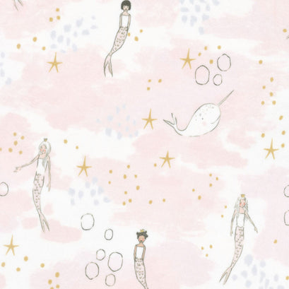Magic - Mermaid Magic Blossom Minky Yardage
