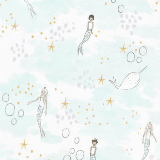 Magic - Mermaid Magic Mist Minky Yardage